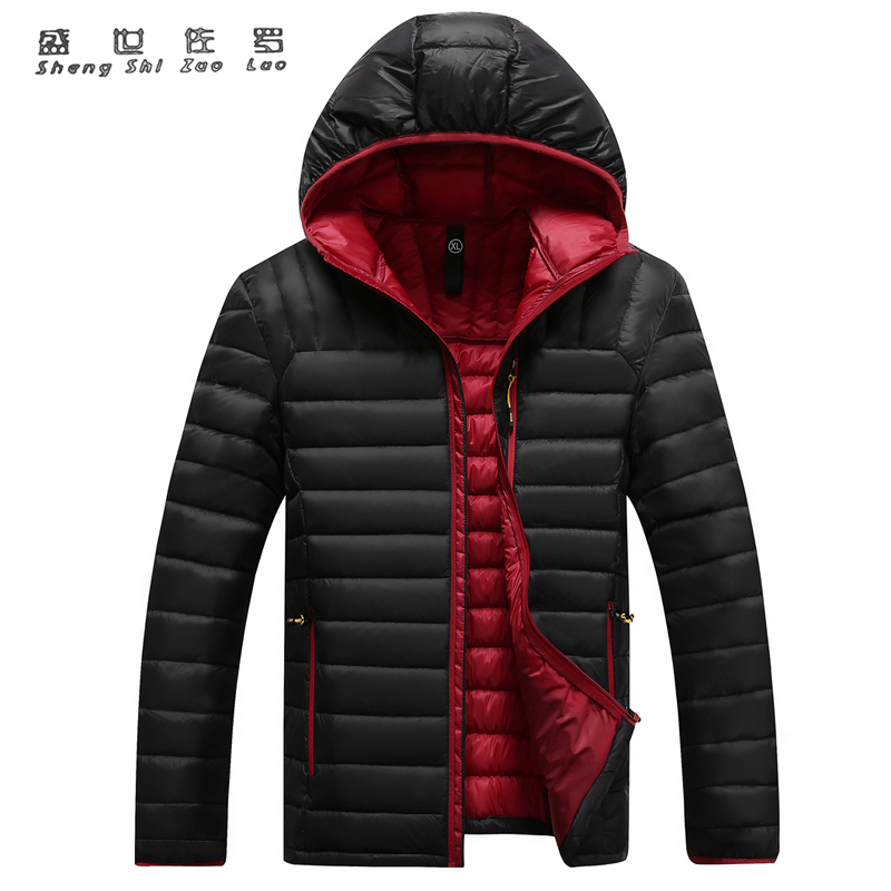 2016 Men's winter Hoodies jacket warm fashion male puffer overcoat parka Outwear cotton padded down coat free shipping zy53805