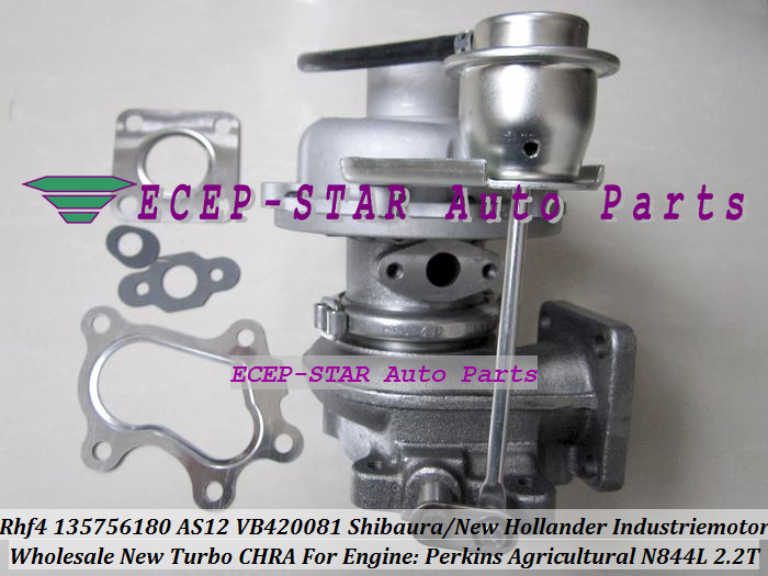 RHF4 VA420081 13575-6180 AS12 Turbocharger Turbo For New Hollander for SHIBAURA Industriemotor For Perkins N844L N844L-T 2.2T (5)