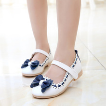 Hot sales 2016 Children’s shoes bowknot girls Princess shoes leather shoes wholesale fashion Casual child Sports shoes 2745