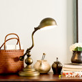 American Country Vintage Iron Decorative Table Lamp European Style Bedroom Bedlamp Study Adjustable Table Light Free