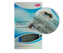 Fashion Glitter Shimmer Lashes Professional Individual Eyelash Extension Silver Eye Makeup 12 Strips