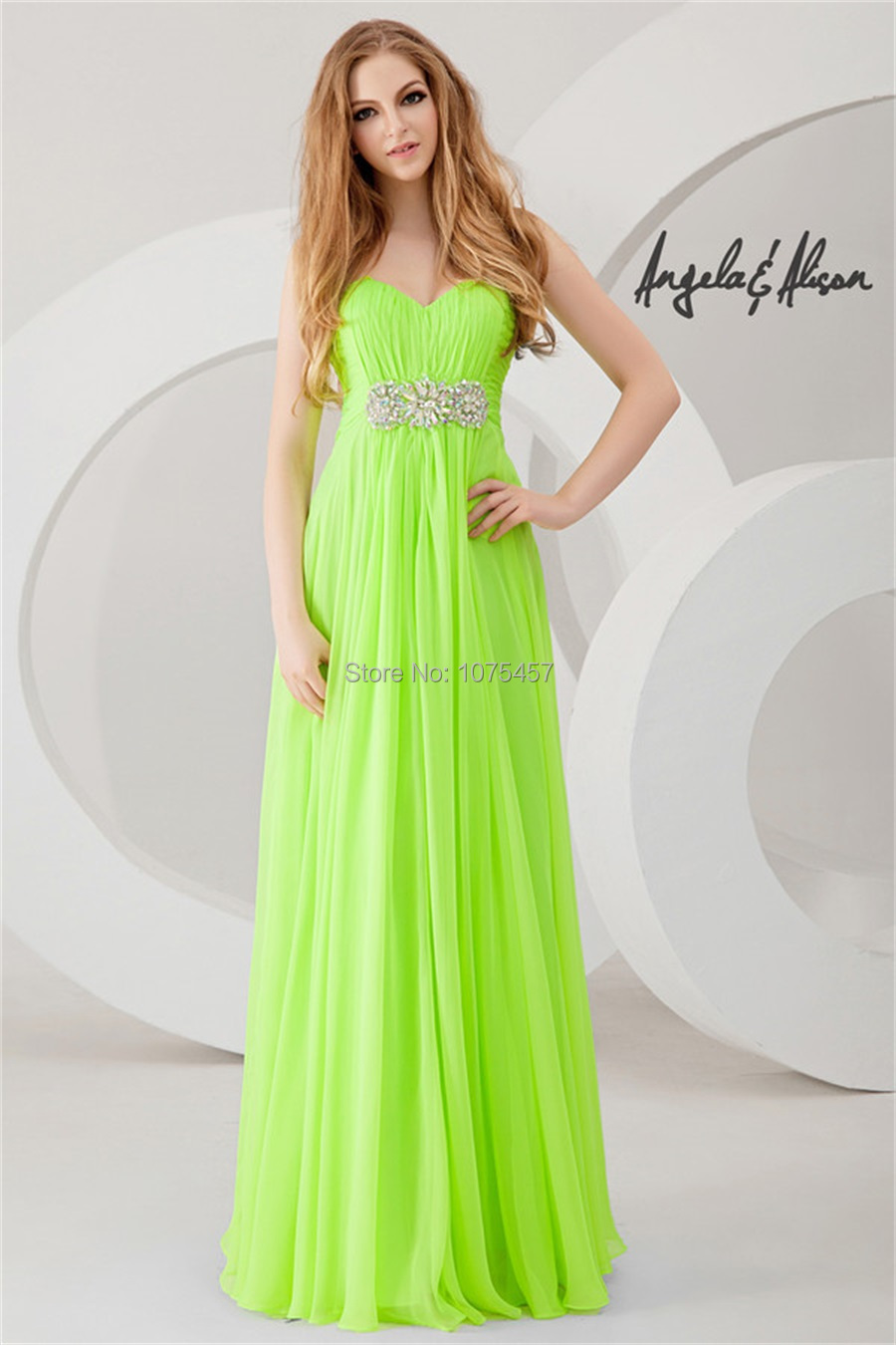 lime green occasion dresses