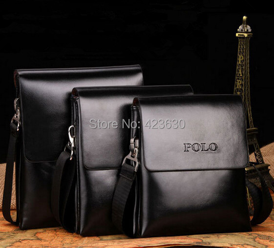Genuine Leather Bag Men Messenger Bags Man Handbag Fashion Double Pocket Shoulder Bag Free Shipping