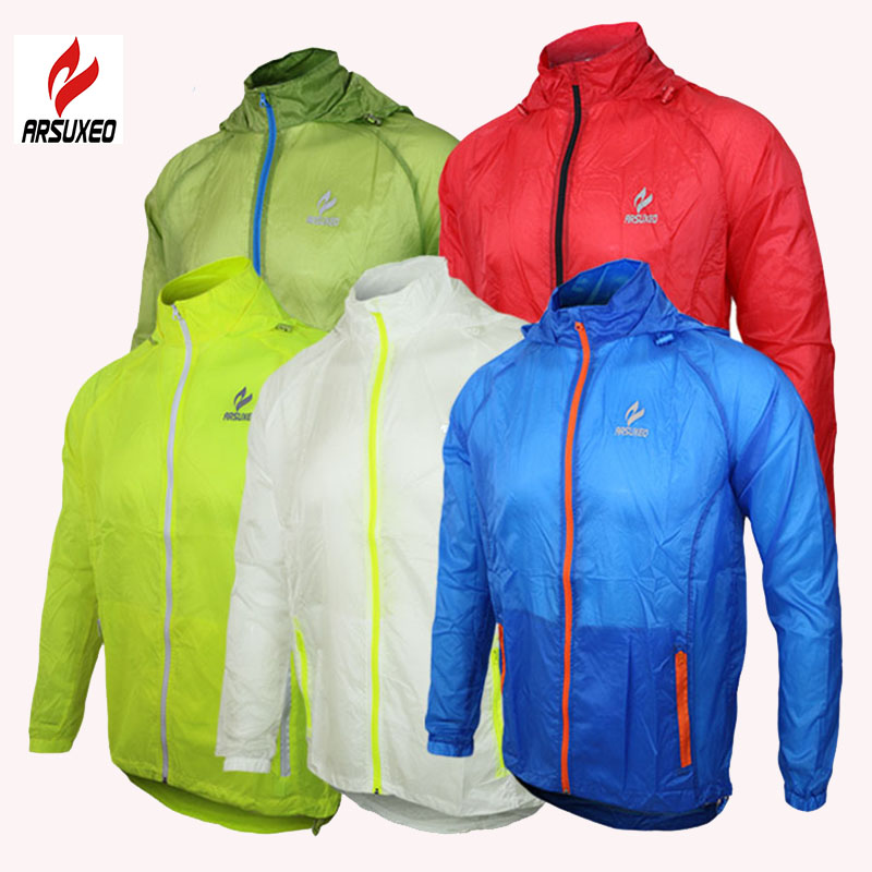 2015 ARSUXEO Athletic Brand Outdoor Sports Men Running Jacket Windproof Pack Cycling Bike Bicycle Cl