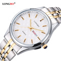 LONGBO Fashion Casual Stainless Steel Couple Quartz Watch Luxury Brand Lovers Waterproof Auto Date Wristwatch Relogio