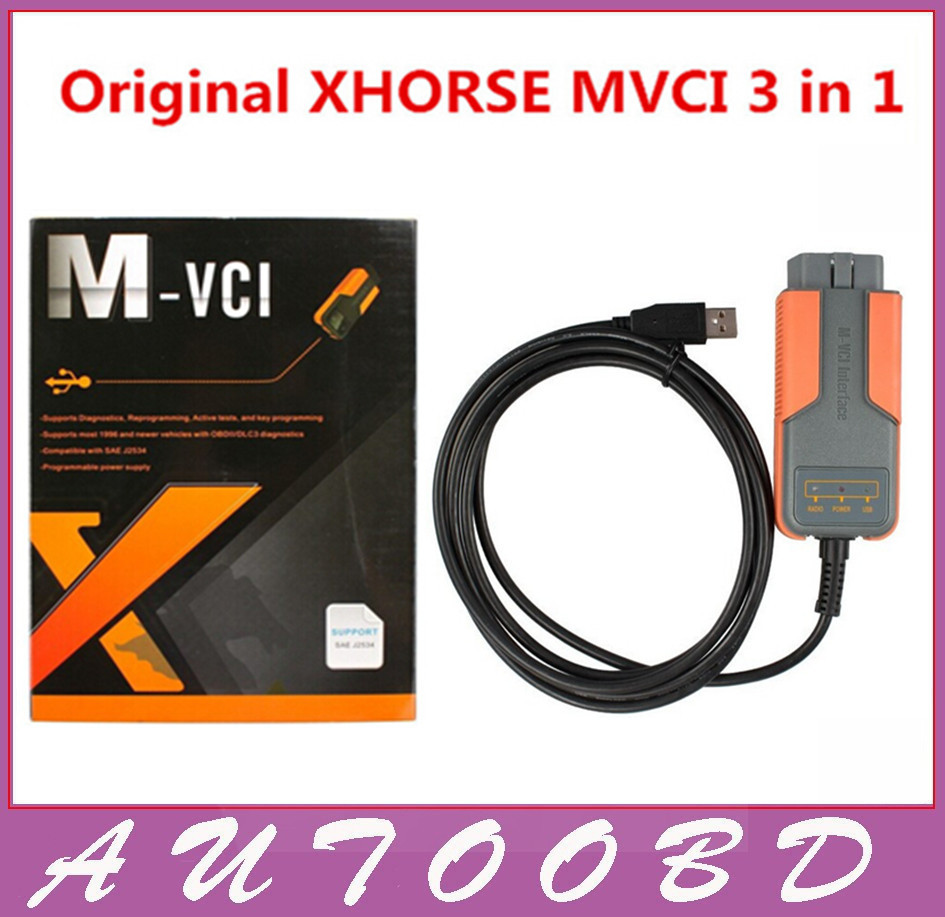 2015 100% V9.30.002 Original XHORSE MVCI 3 IN 1 TIS for for TOYOTA,for honda,volvo OBD2 Diagnostic Scanner Tool Free shipping