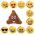 Jimshop Hot Sale Cute Small Emoji Smiley Emoticon Amusing Key Chain Soft Toy Gift Pendant Bag