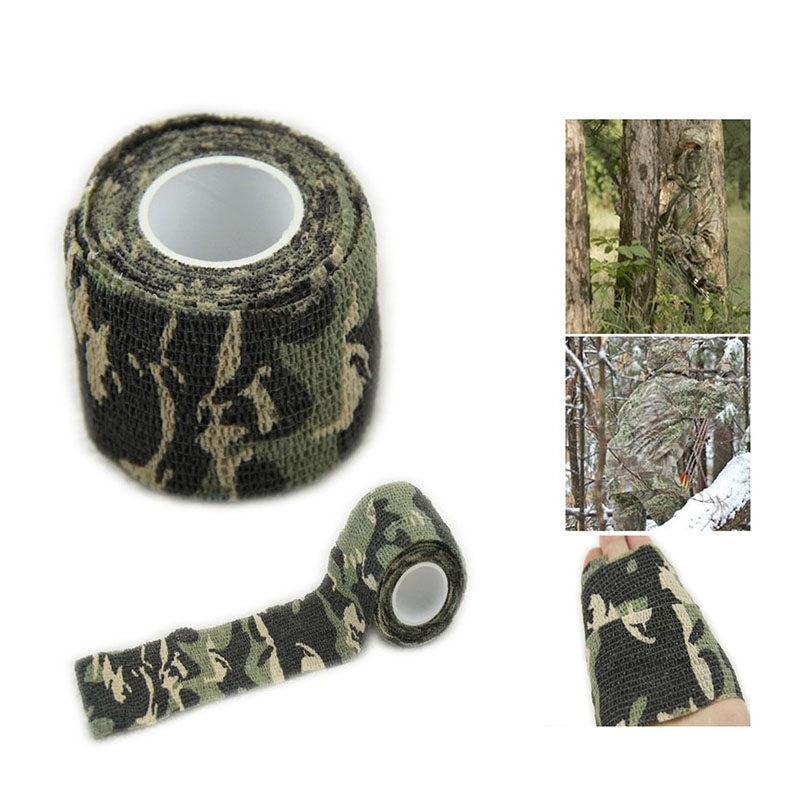 5cmx4 5m Army Camo Outdoor Sports Hunting Shooting Tool Camouflage Stealth Tape Waterproof Wrap Durable Useful