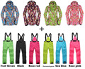 Girl 2016 NEW Arrived Women Snowboard Clothing Outdoor Sports Ski Suit Sets 10K waterproof Winter warm