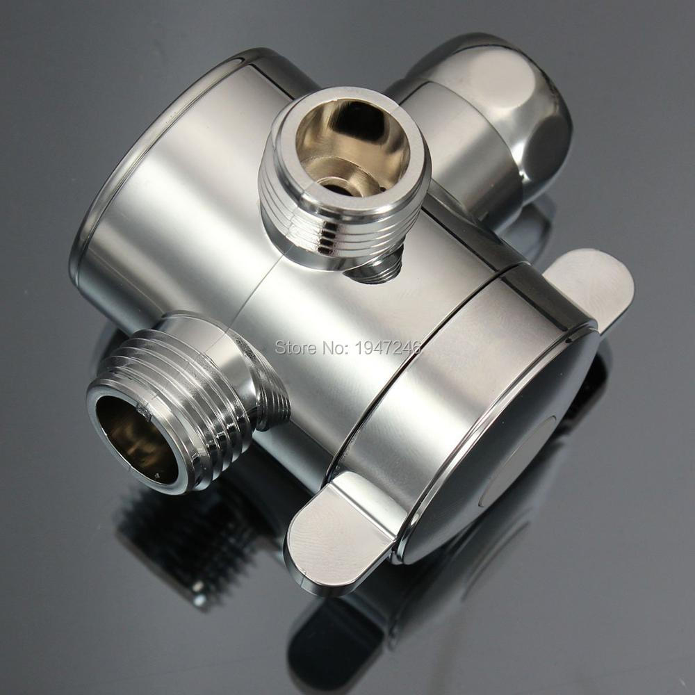 High Quality ABS Multi Function 3 Way Shower Head Diverter Valve G1/2