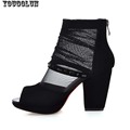 Soft Genuine Leather Ankle Boots Black Blue Size 8 Sexy Fashion High