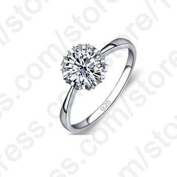 High-Quality-925-Sterling-Silver-Jewelry-Classic-Engagement-Ring-4 ...