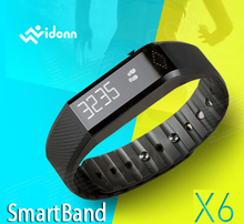 Wholesale Vidonn X6 0.88″ IP65 Bluetooth V4.0 Smart Watch Wristband Bracelet w/ Sports Track / Sleep Monitor Message Display