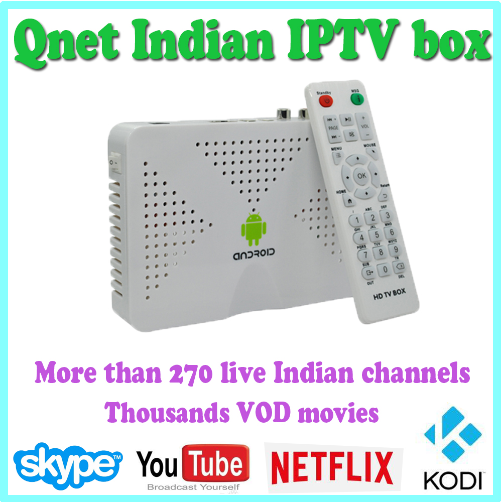 HD Indian IPTV box support 200 plus Live HD Indian Channels Hindi MAX English Tamil Android TV box KODI XBMC Full loaded