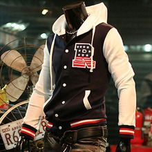 2015 Spring Autumn Man Casual Jacket Baseball Uniform Mans College Jacket Homes Coats 3 Colors