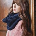 New Autumn And Winter Warm Collar Knitted Woolen Length Pullover Collars Solid Color For Male And