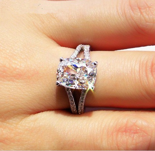 Diamond engagement rings sterling silver