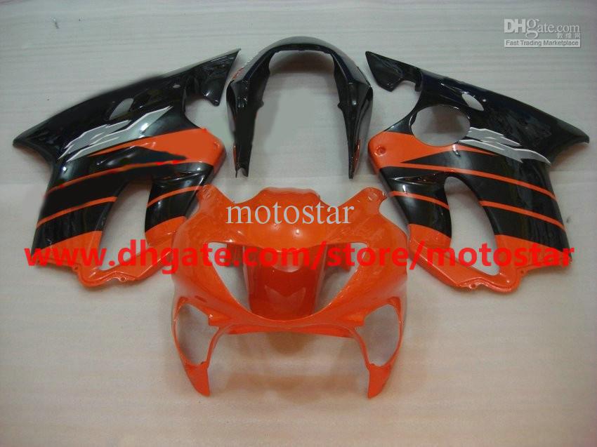 popular orange black bodywork fairings kit for HONDA CBR600F4 1999 2000 CBR600 F4 99 00 CBR600F RX5C