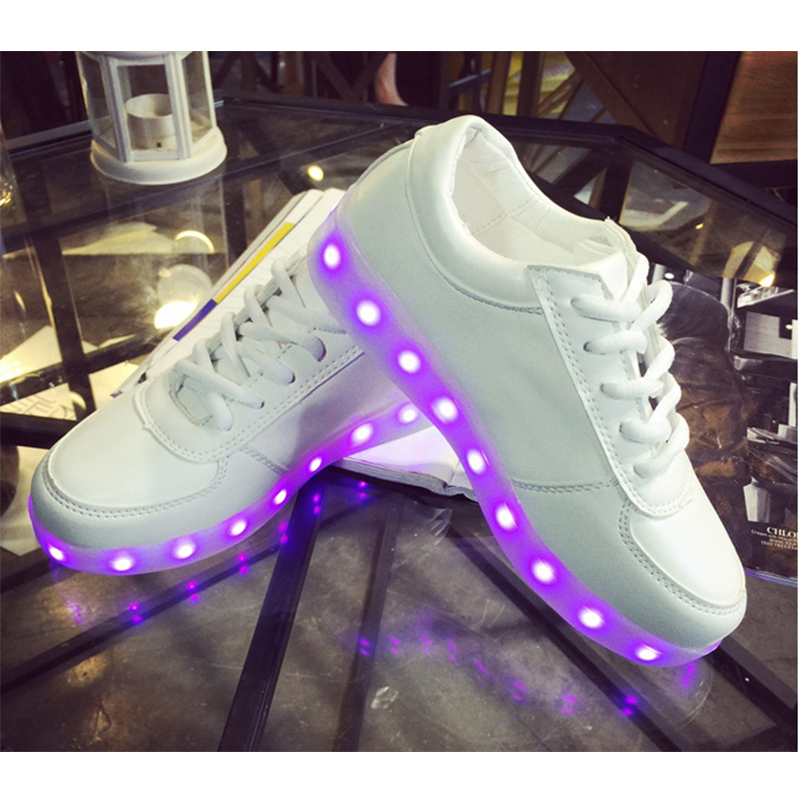 11 Colorful Basket LED Shoes For Adults Women Mens LED Light Up Shoes Chaussure Lumineuse Led