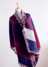 2014 Autumn Runway Luxury Brand Newest Famous brand Scarf for women Fashion Winter Scarves & Wraps Warm Cashmere Fringe scarf