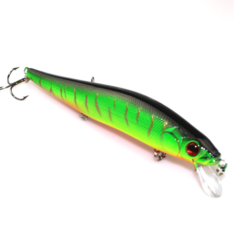 Image of 2015 New 14cm 23g Fishing Lure Minnow hard bait Artifical with 3 fishing hooks fishing tackle Lure 3D eyes peche pesca