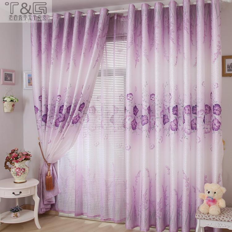 lila Bildschirme gardinen vorhang für Kind schlafzimmer Raum fenster