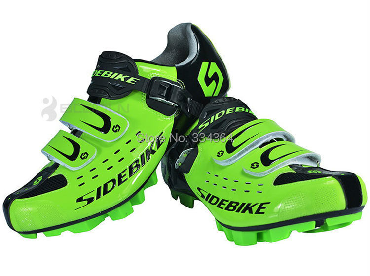 Athletic Cycling Bike Shoes SIDEBIKE Hombres Zapatos Ciclismo Sapatilha Shoes Off Road Side Bike Shoes Velcro Mountain Men Bicycle Shoes BD001