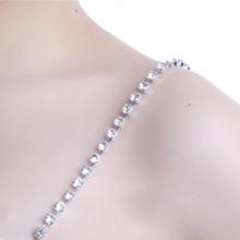 New Sexy Women s Ladies Adjustable Crystal Diamante Rhinestone Bra Shoulder Straps Nice