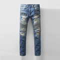 2016 Famous Brand Skinny Distressed Jeans Men Cotton Blue Ripped Jeans Homme Italy Style Men s