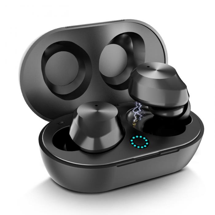 Наушники вкладыши TWS с наушники Беспроводной Bluetooth V5.0 стерео звук спортивные EM88 -