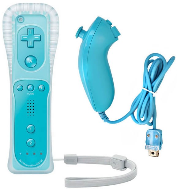 Remote and Nunchuk Controller Combo Built in MOTION PLUS