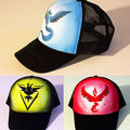 new Pokemon Go Baseball Hat Team Mystic InstInct Valor Blue Yellow Red Embroider Cap women men