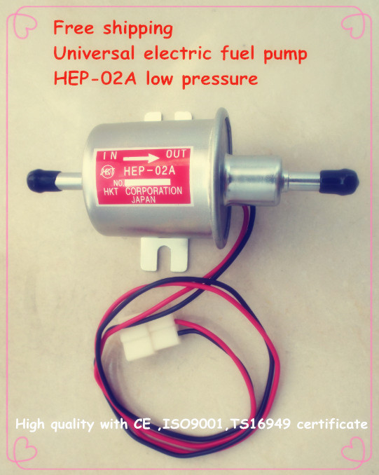 Image of Free shipping diesel petrol gasoline 12V electric fuel pump HEP-02A low pressure fuel pump for carburetor, motorcycle , ATV