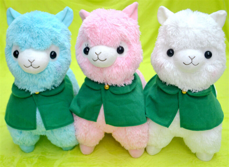 green alpaca plush