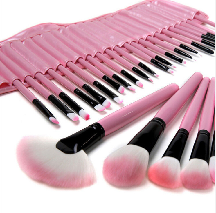 Image of Makeup Brushes 12 32 Pcs Pink Professional Soft Cosmetics Beauty Make up Brush Set Kit Tools Woman's Make up Brushes Maquiagem