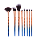 8Pcs Honeycomb Handle Makeup Brushes Set for Foundation Cream Liquid Powder Eyeshadow Blusher Eyebrow Blending Cosmetic
