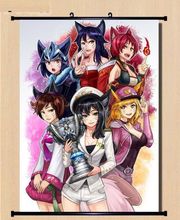 League of legend LOL Wall Scroll cosplay Ahri Home Decor Poster game fans gift