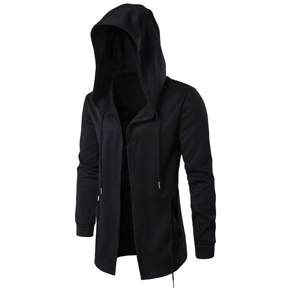 black coat with hood