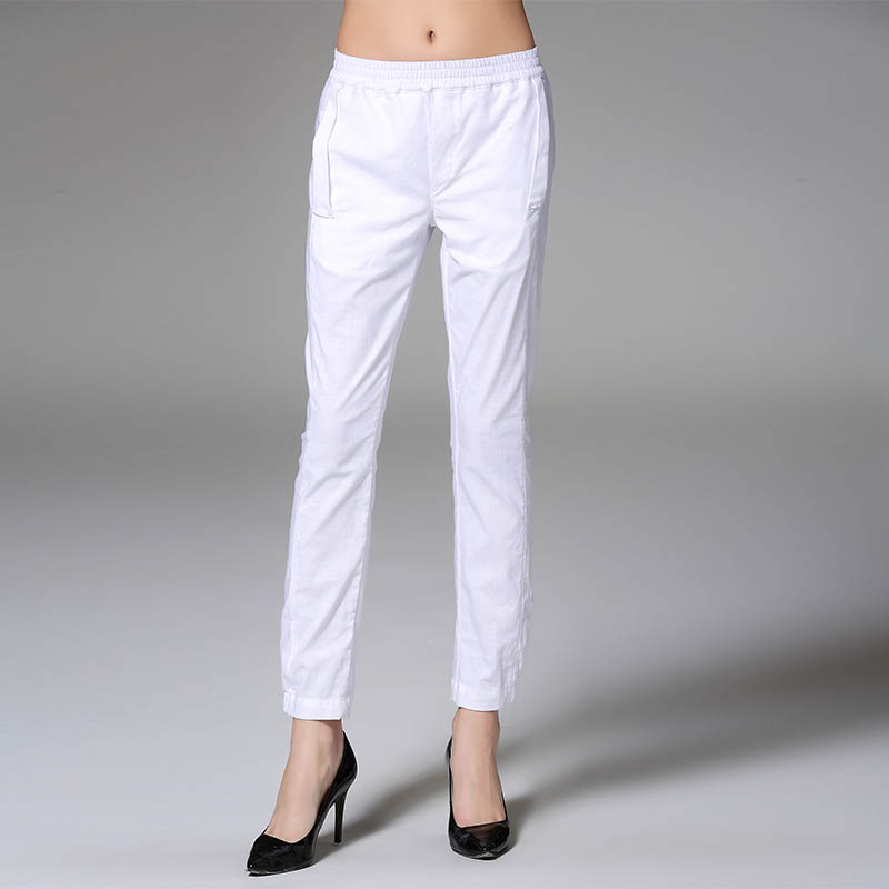 long white linen pants