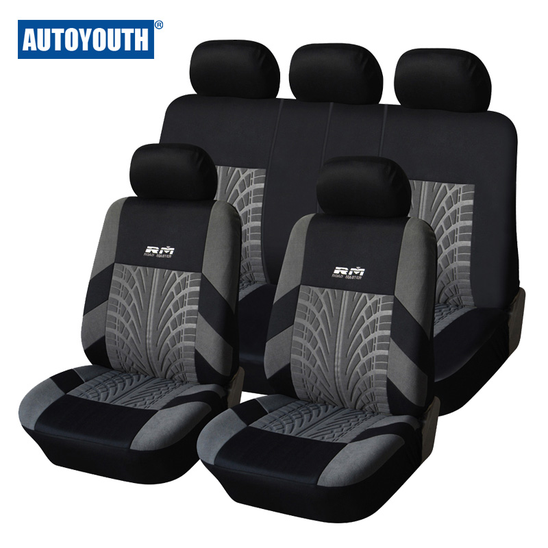 Image of AUTOYOUTH Hot Sale 9PCS and 4PCS Universal Car Seat Cover Fit Most Cars with Tire Track Detail Car Styling Car Seat Protector