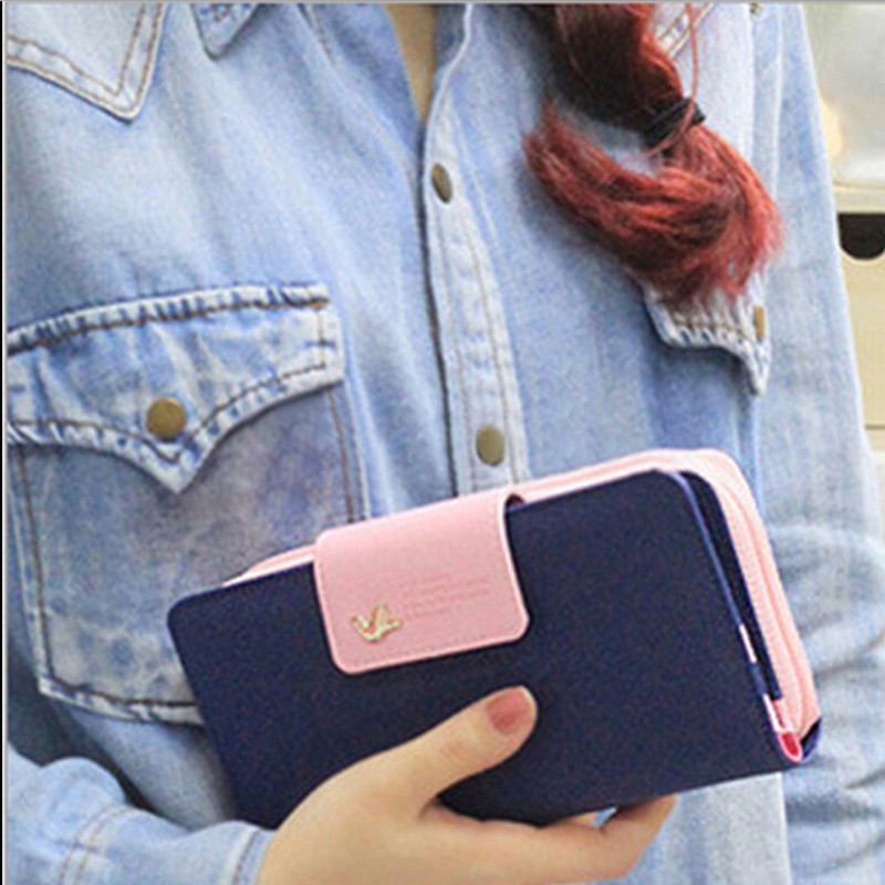 Image of 2016 Classic Cute Women's Wallet Button Leather Faux Clutch Lady Purse Long Handbag High Quality Candy Color Card Holder N819