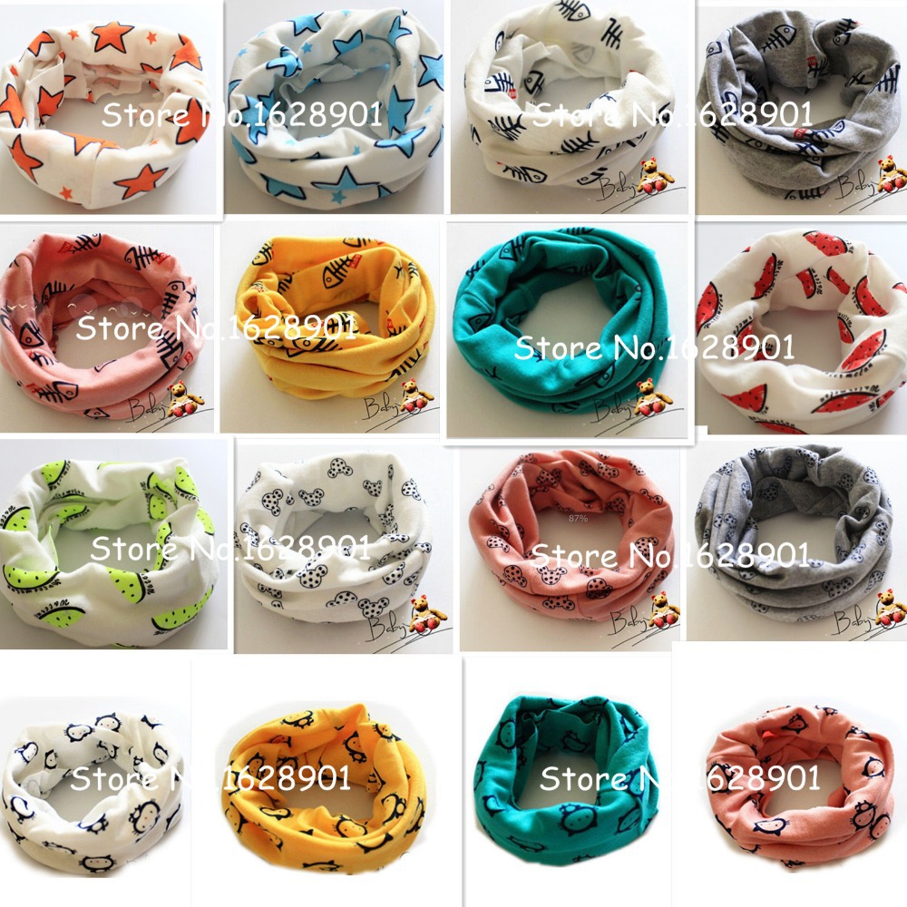 Free shipping 2015 New Autumn Winter Baby scarf Children 100% cotton collar Boys and girls Kids O ring child neck Scarves