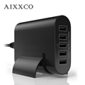 AIXXCO 50W 5 Port 10A USB Desktop Travel Mobile Charger Wall Charging EU Plug for iPhone