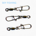 30pcs Swivel MS HX Rolling Swivel with Coastlock Snap Size8 6 4 2 Hook Lure Connector