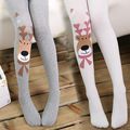 2016 Christmas clothing baby girls tights wapiti cotton tights kids girls pantyhose warm winter children s