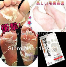 Hot! 1packs=2pcs Butterfly baby foot peeling renewal mask remove dead skin cuticles heel foot care Free Shipping