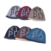 2015 Fashion Warm Comfortable Breathable Double Plush Skullies Fashion Unisex Women Men Casual Wool Beanies Winter Cap 7color(China (Mainland))