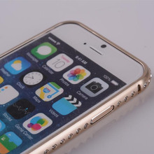 New Luxury Crystal Rhinestone Diamond Bling Metal Case Aluminum Frame Bumper for iPhone 6 4.7 for iPhone6 Plus