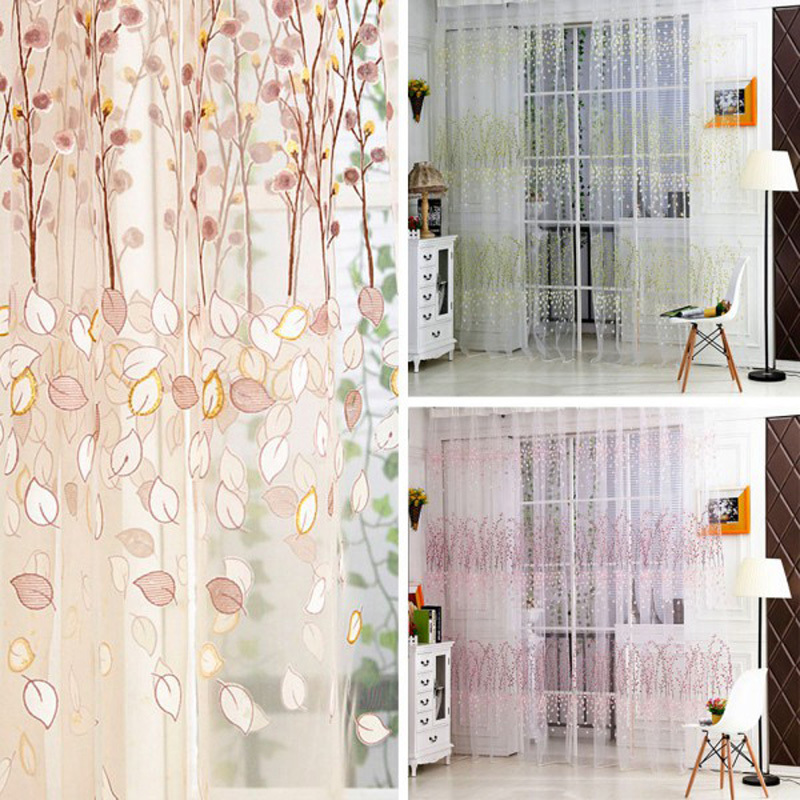 Online kopen wholesale tulle rideaux uit china tulle rideaux ... Gordijnen woonkamer print