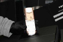 2015 BEST QUALITY SIGNATURE RED GOLD WHITE SAPPHIRE WHITE LEATHER DIAMOND SELECT KEY LUXURY CELL PHONE